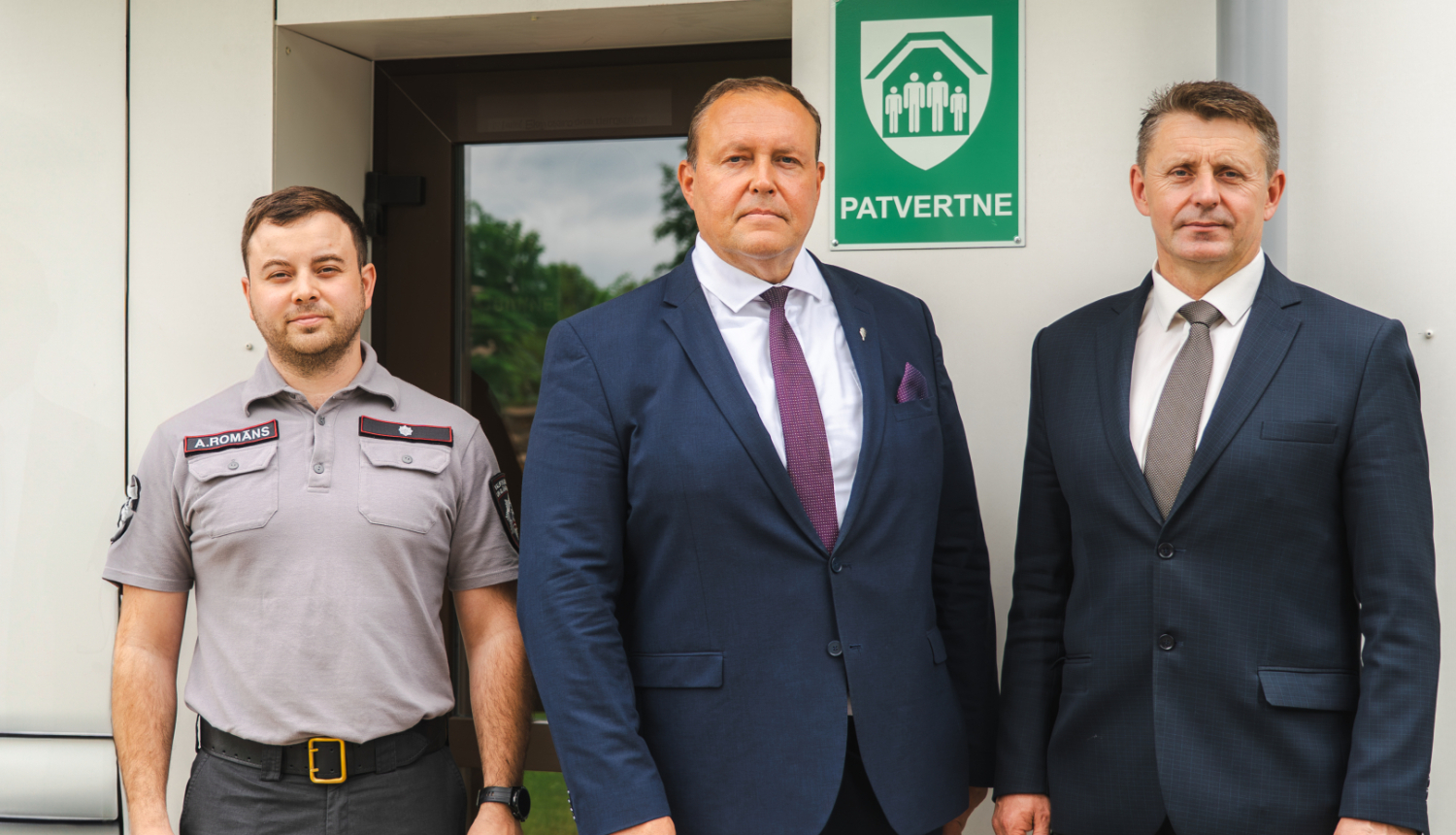 Iekšlietu ministrs Rihards Kozlovskis kopā ar Balvu novada pašvaldības domes priekšsēdētāju Sergeju Maksimovu