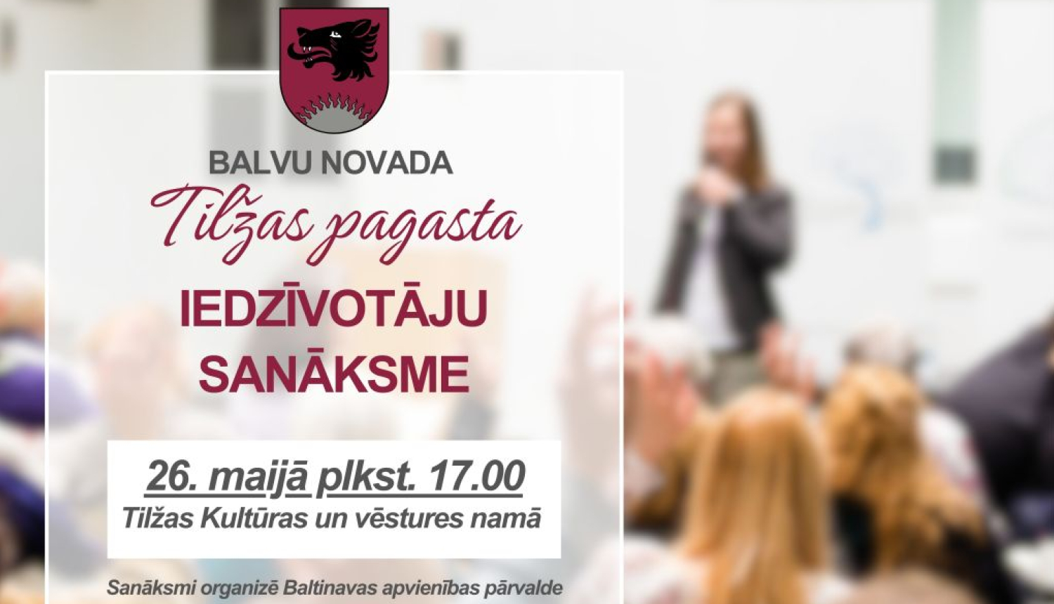 Tilžas pagasta iedzīvotāju sanāksme