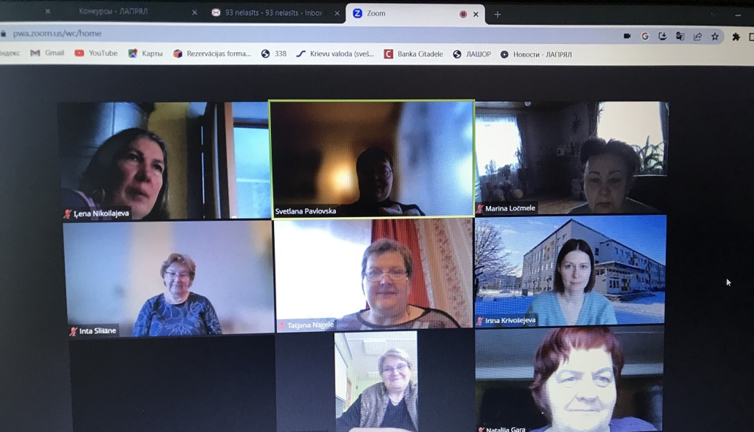 ZOOM platformā tikās Balvu novada krievu valodas (svešvalodas) skolotāji