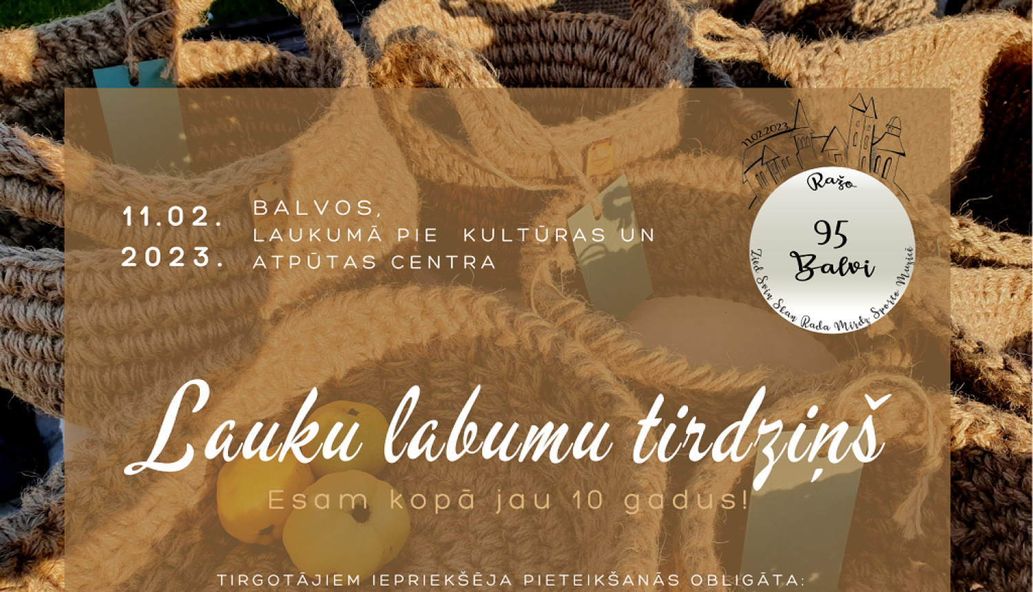 Lauku labumu tirdziņš Balvos atzīmē 10 gadu jubileju