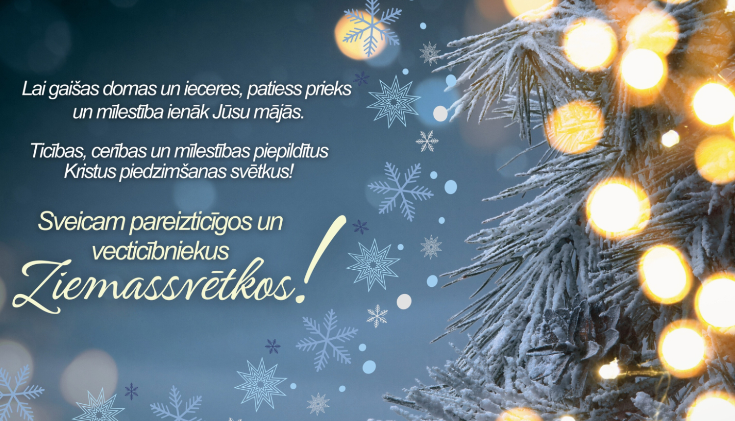 Sveicam pareizticīgos un vecticībniekus Ziemassvētkos!