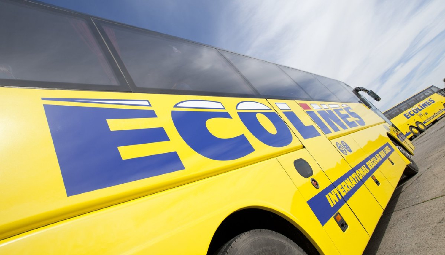 Skats uz ''Ecolines'' autobusu 