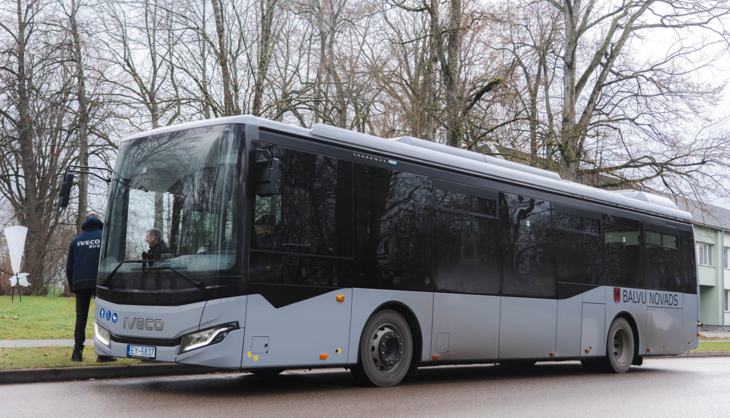 M3 kategorijas bezemisiju elektroautobuss Balvos