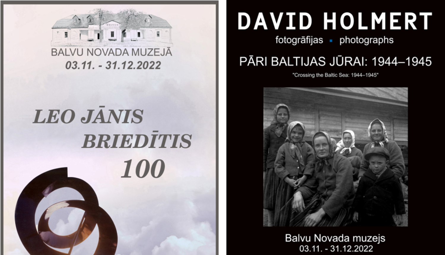 3.novembrī Balvu Novada muzejā tiks atklātas divas izstādes