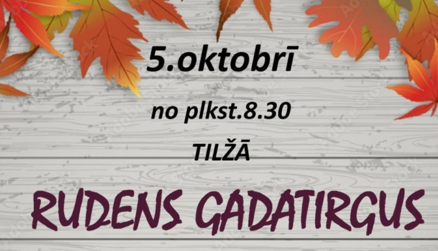 Rudens gadatirgus Tilžā