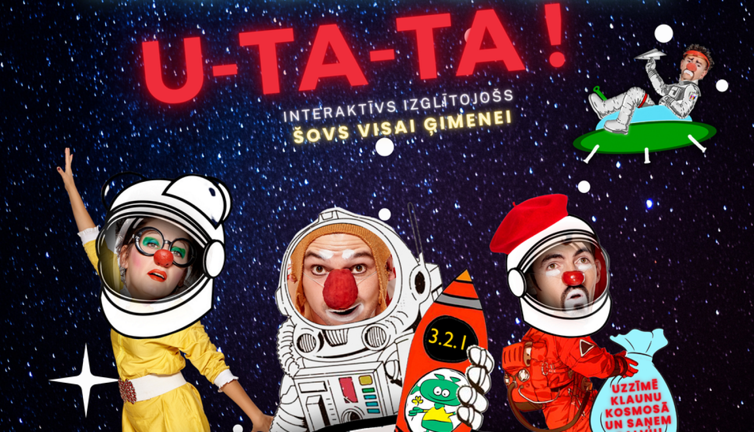 AFIŠA_Klauni kosmosā U-TA-TA
