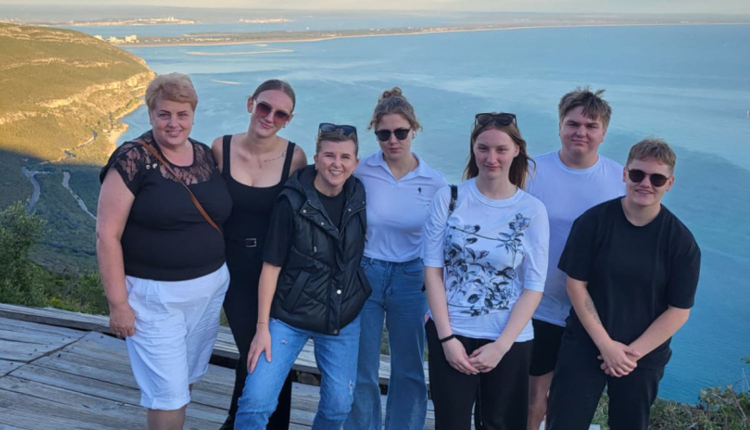 Projekta dalībnieku kopbilde Portugālē