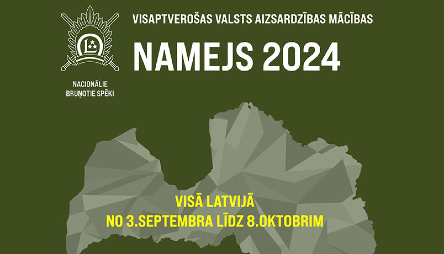 Arī Balvu novada teritorijā norisināsies visaptverošās valsts aizsardzības mācību  “NAMEJS 2024” posms