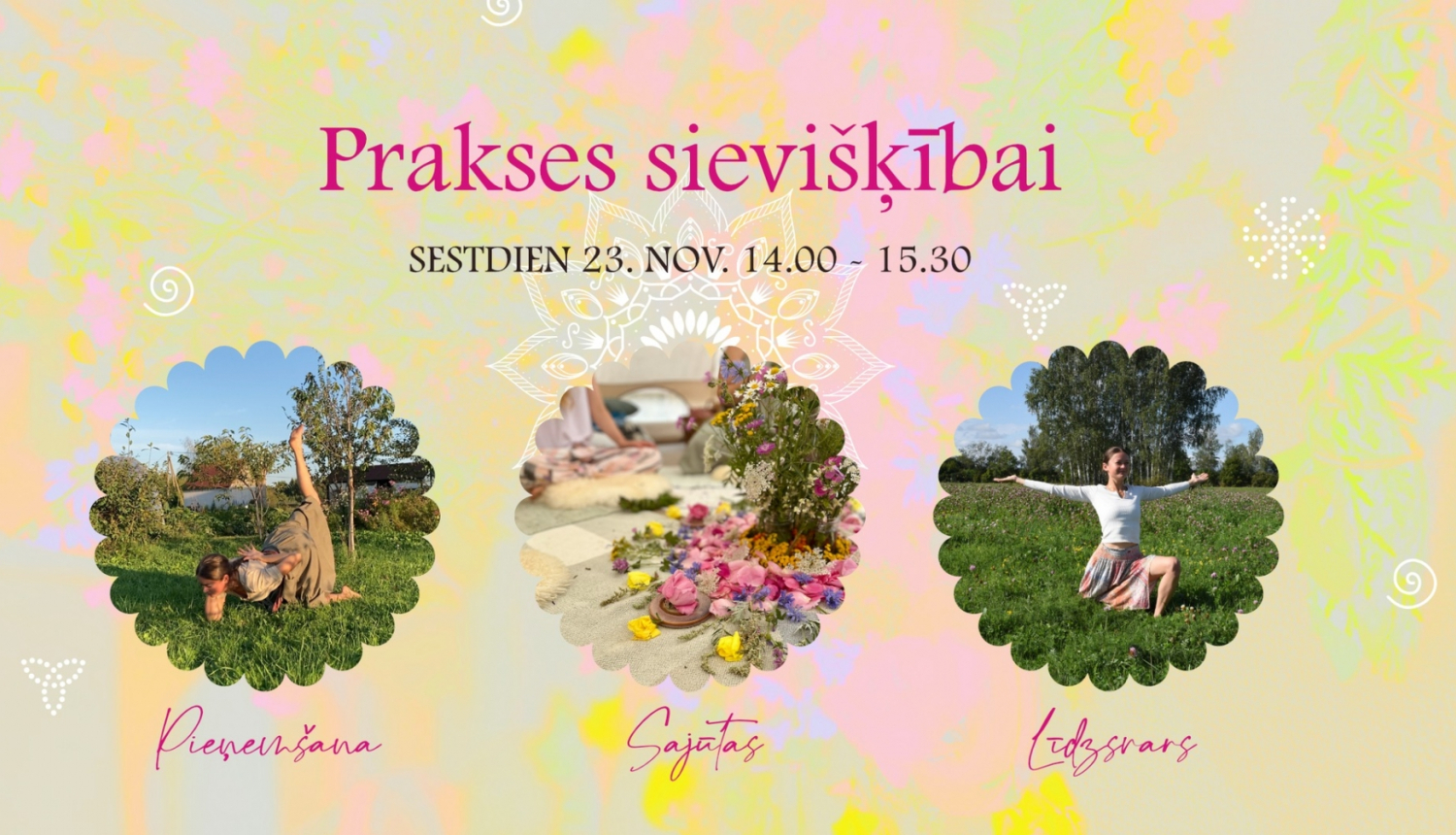 Afiša - 23. novembrī plkst. 14.00 Briežuciema Tautas namā norisināsies nodarbība ''Prakses sievišķībai'' kopā ar Kristīni Šubrovsku