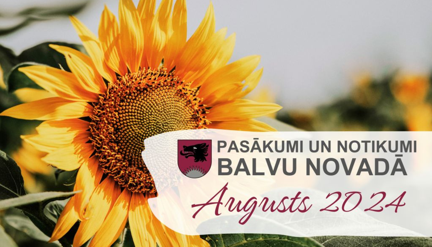 Balvu novada kultūras pasākumu plāns - 2024. gada augusts