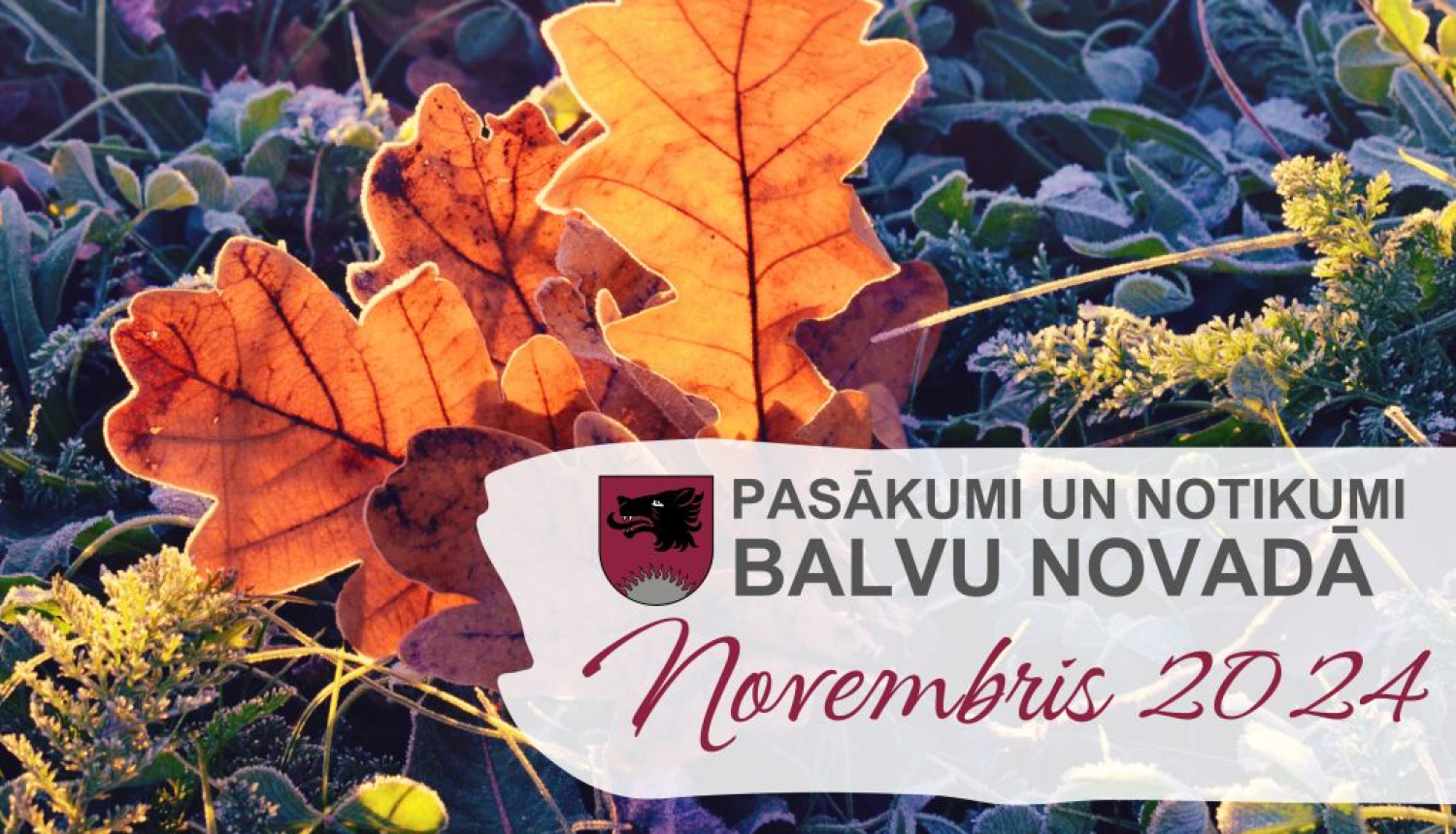 Balvu novada kultūras pasākumu plāns - 2024. gada novembris