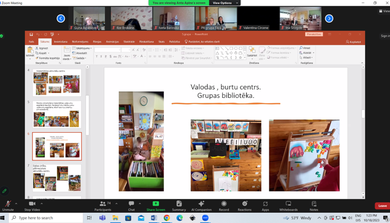 Pirmsskolas pedagogi tiekas pirmajā metodiskās dienas seminārā