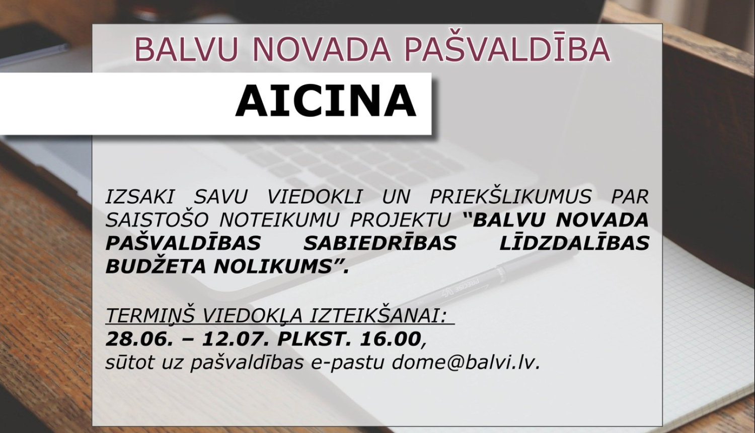 Saistošo noteikumu publiskā apspriešana2023