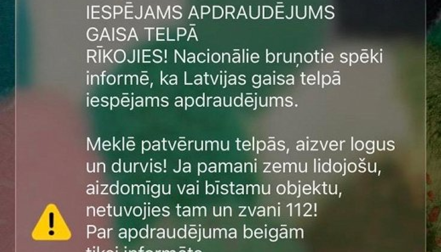 NBS paziņojums