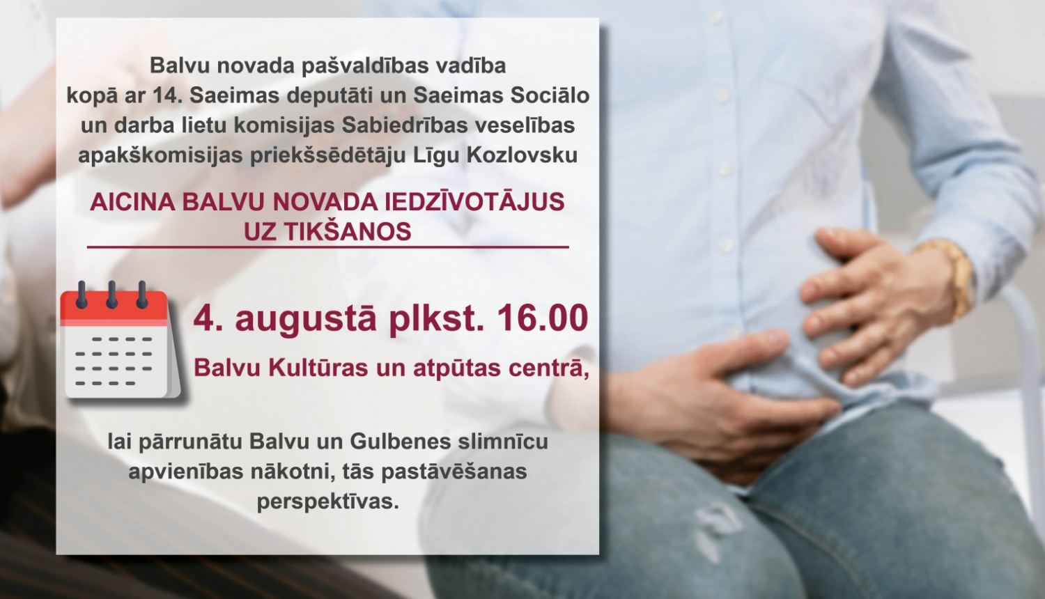 pārrunātu Balvu un Gulbenes slimnīcu apvienības nākotni