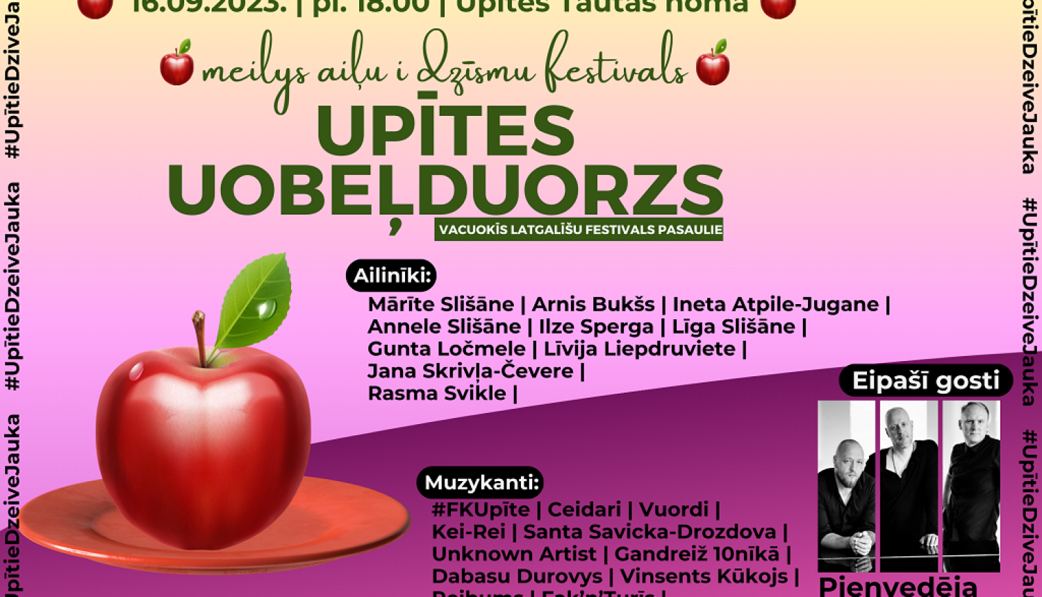Latgaliešu mūzikas jaunumu izlase un grupa “Pienvedēja piedzīvojumi” – aicina festivāls “Upītes Uobeļduorzs”