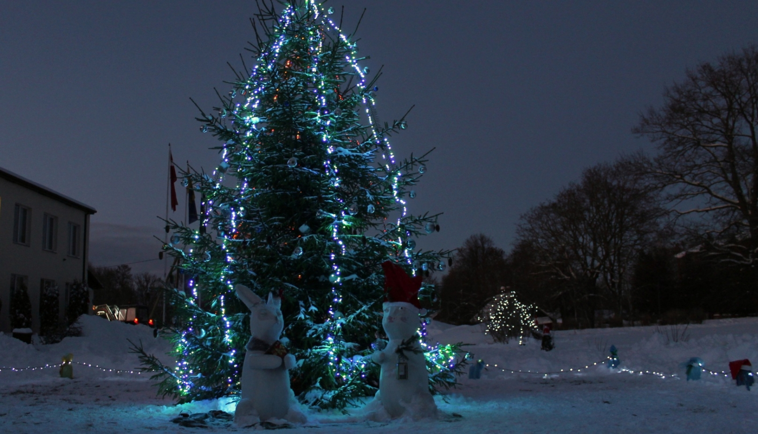 Ziemassvētku egles iedegšanas pasākums Baltinavā 2022. gadā