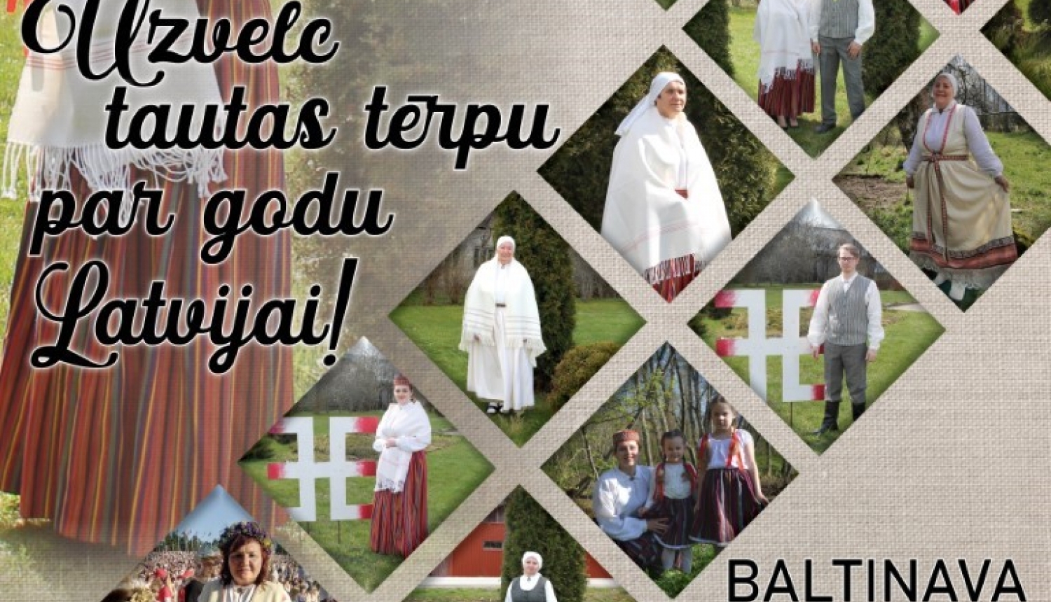 "Uzvelc tautas tērpu par godu Latvijai!" Baltinavā!