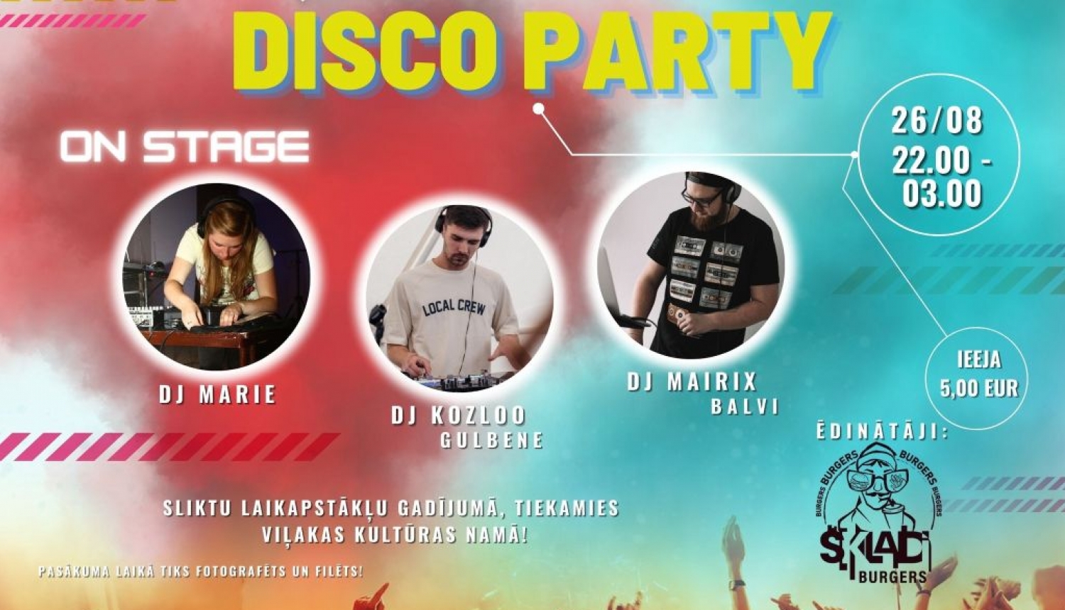“Disko Party” Viļakas brīvdabas estrādē