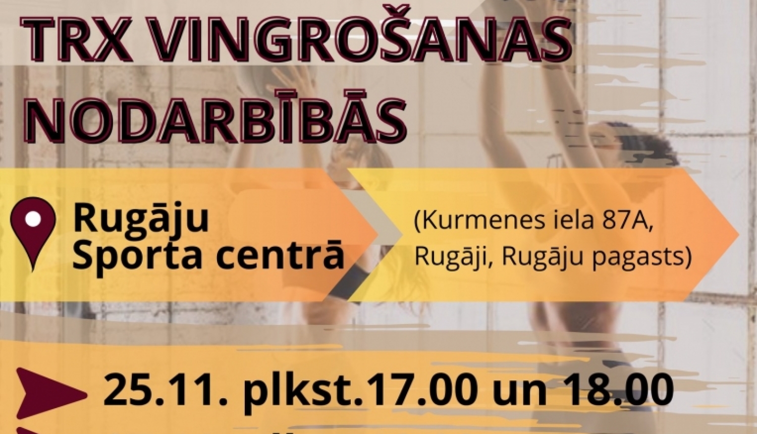 TRX vingrošanas nodarbības_novembris