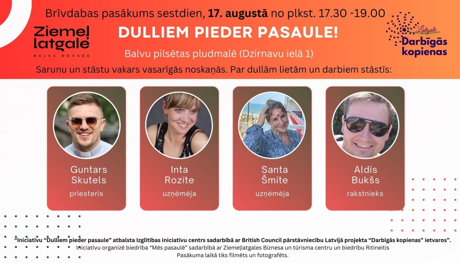 AFIŠA_Stāstu vakars ''Dulliem pieder pasaule!''
