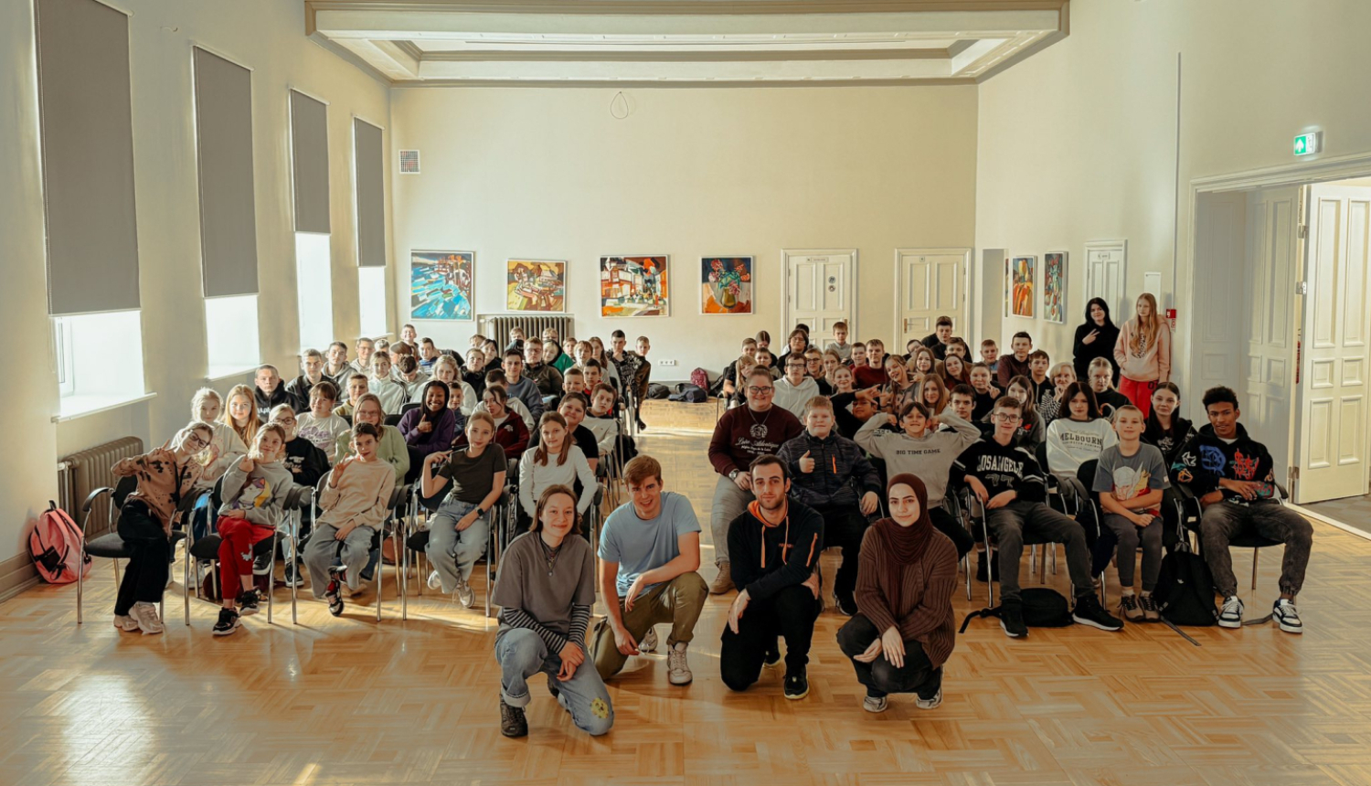 Viļakā iepazīstas ar jaunajiem brīvprātīgajiem no Vācijas un Gruzijas