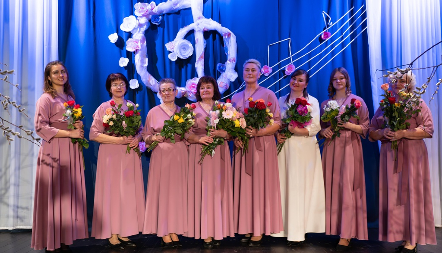 Baltinavas vokālā ansambļa “Naktsvijoles” 15 gadu jubilejas pasākums “Sirdspukstu skanējums”