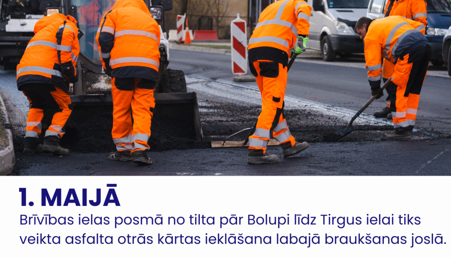 Satiksmes ierobežojumi arī svētku laikā Partizānu un Brīvības ielas posmā