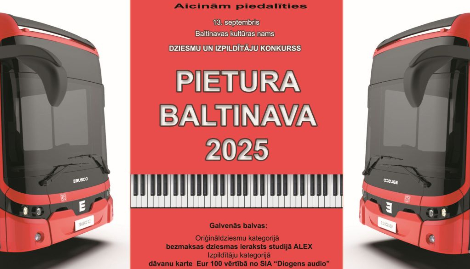 Aicina pieteikties dziesmu un izpildītāju konkursam “Pietura Baltinavā 2025”