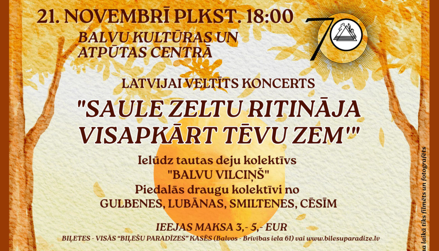 AFIŠA_Koncerts ''Saule zeltu ritināja visapkārt tēvu zemi''