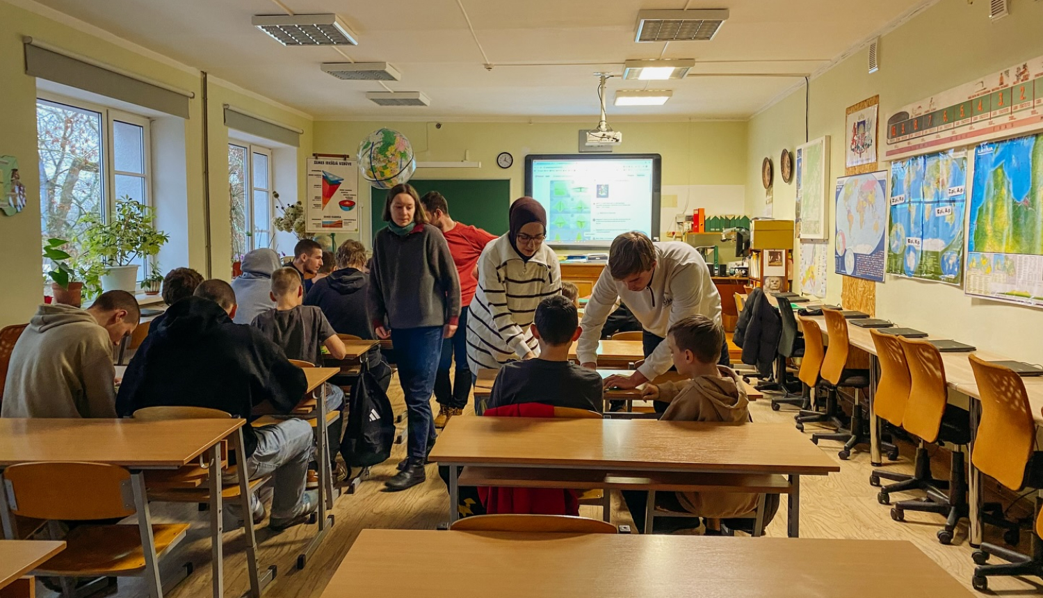 Viļakas vidusskolas klases telpa