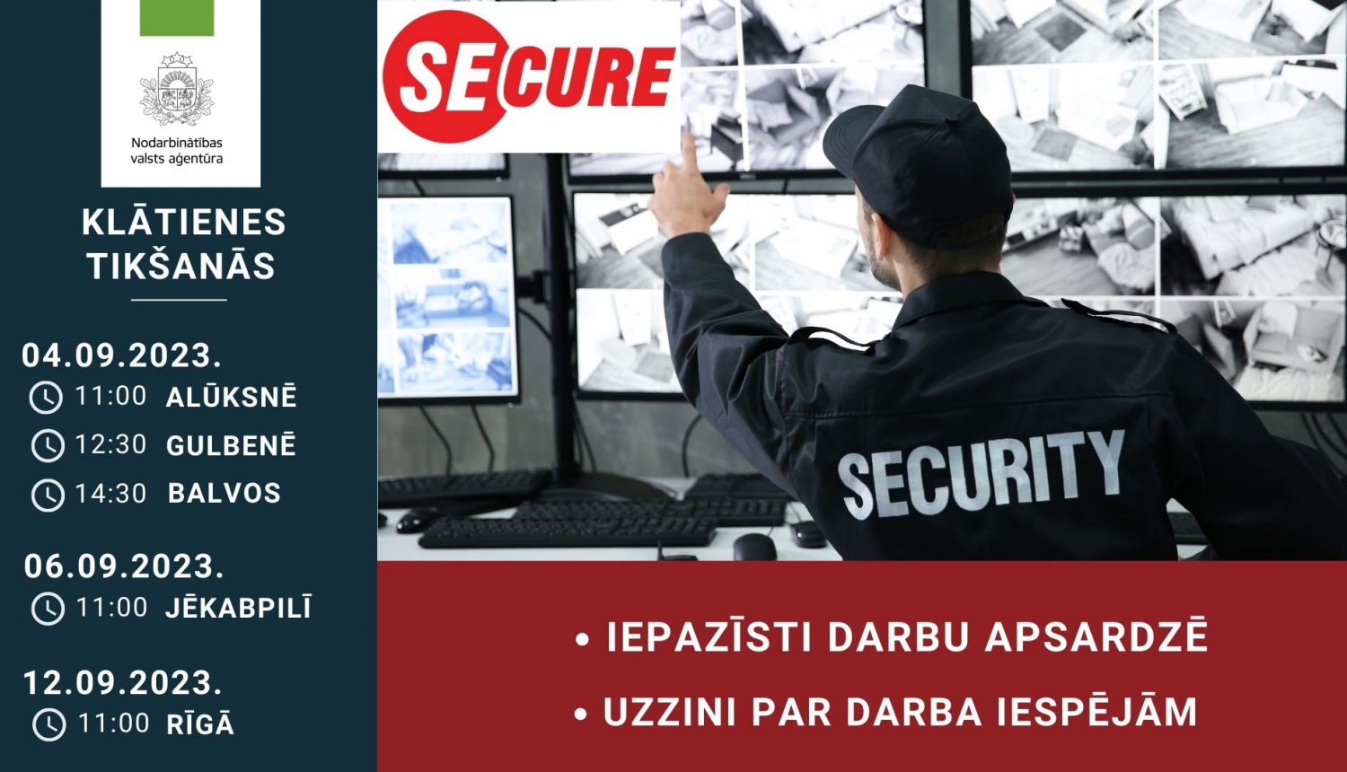 KLĀTIENES tikšanās par darba un karjeras iespējām SIA “Secure Solutions Latvia”