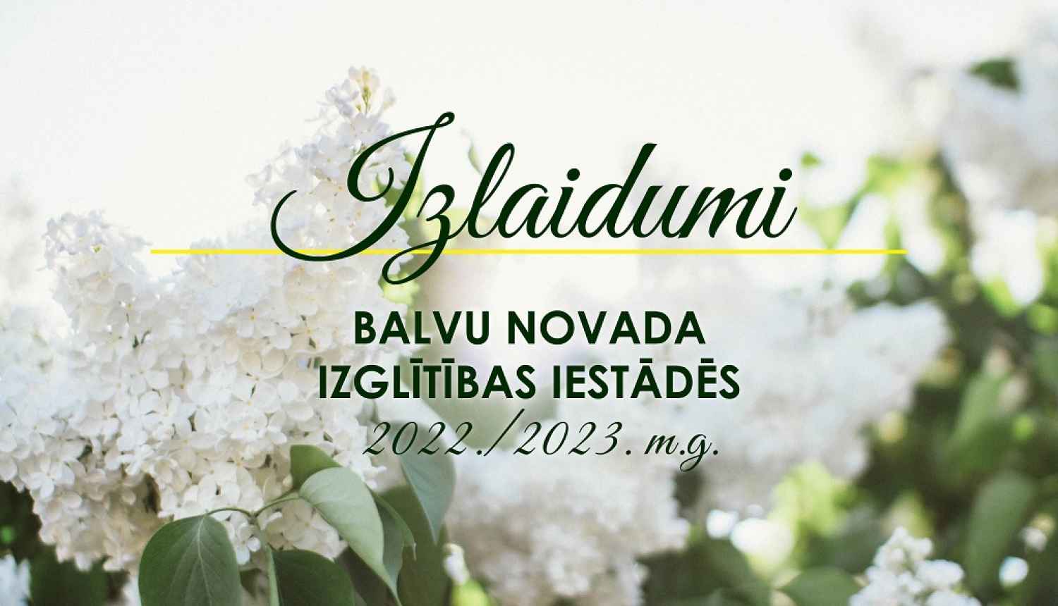 Izlaidumi Balvu novada izglītības iestādēs