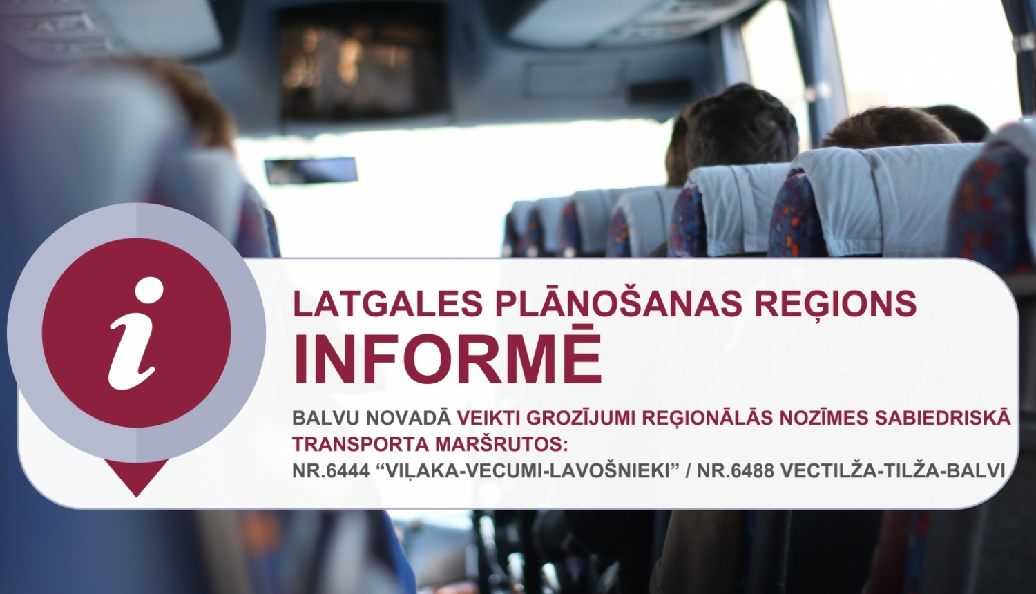 Par izmaiņām sabiedriskā transporta maršrutu tīklā Balvu novadā