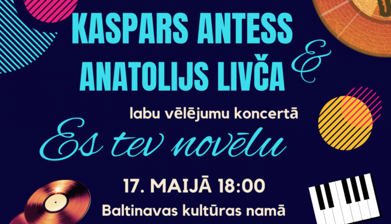 AFIŠA_Kaspara Antesa koncerts "Es tev novēlu"