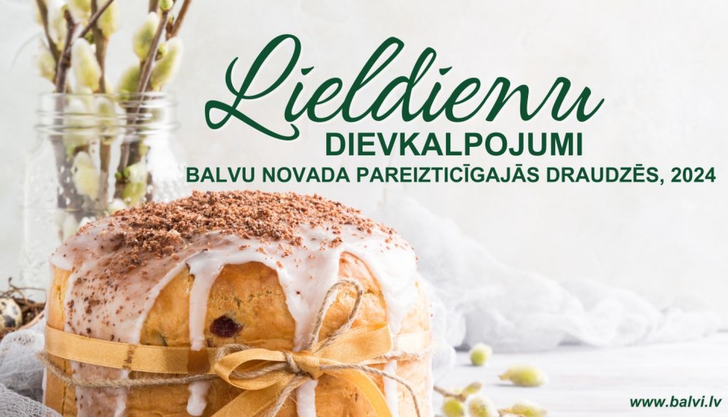 Lieldienu dievkalpojumi Balvu novada pareizticīgajās draudzēs, 2024