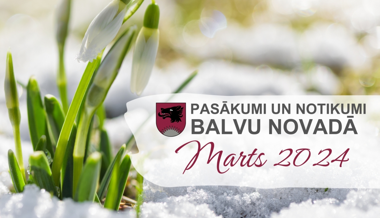 Balvu novada kultūras pasākumu plāns - 2024. gada marts