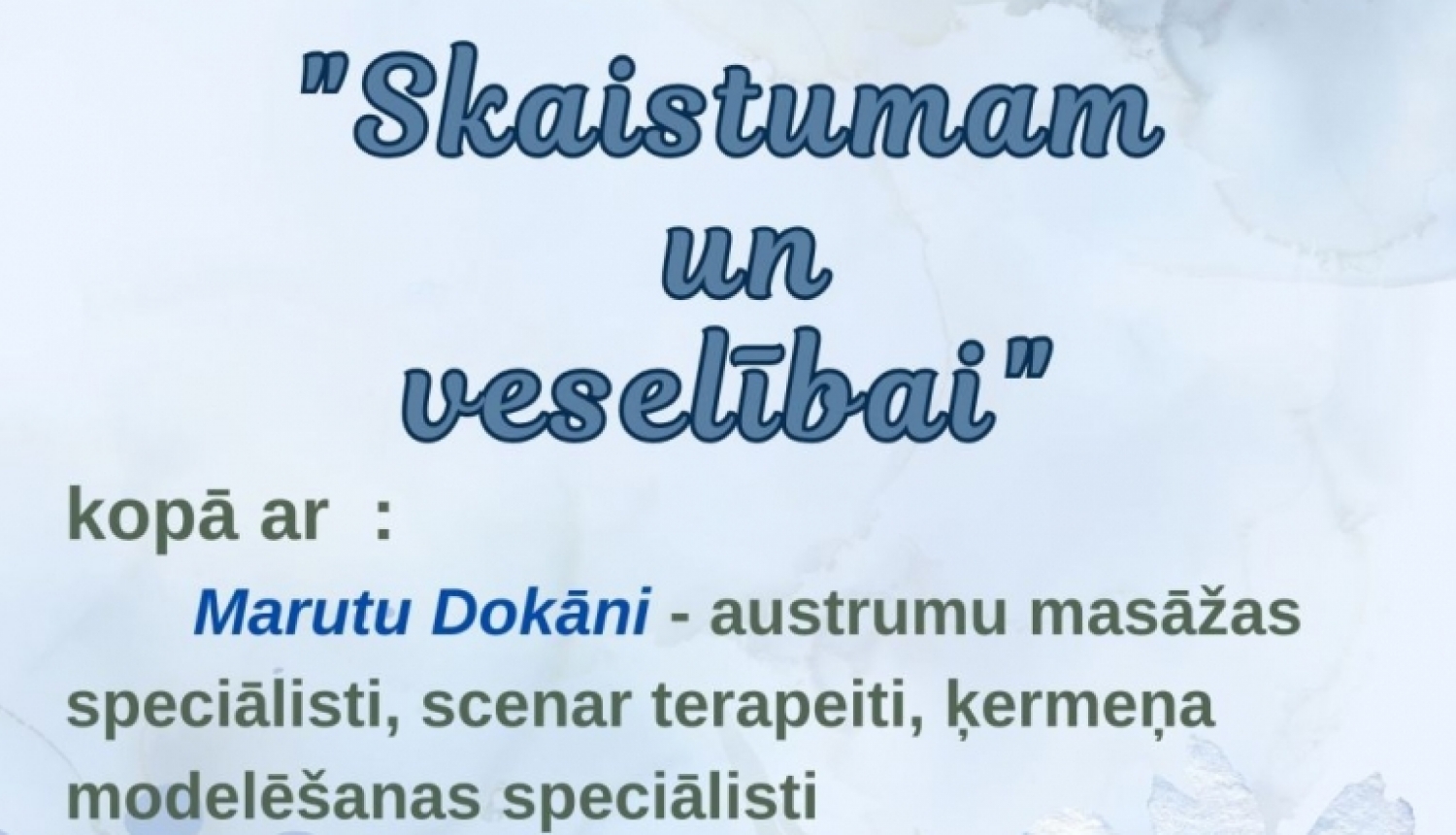 Vakars pie tējas tases "Skaistumam un veselībai"