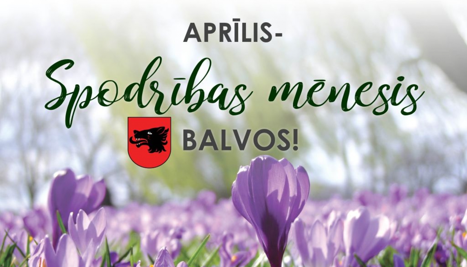 Aprīlis- Spodrības mēnesis Balvos!