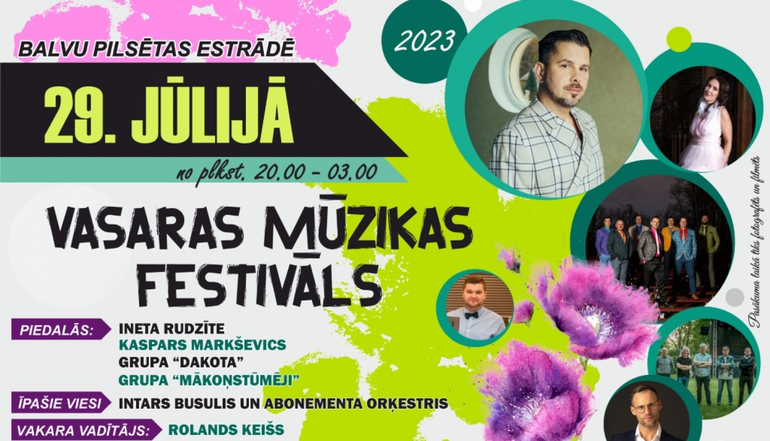 Vasaras mūzikas festivāls Balvos