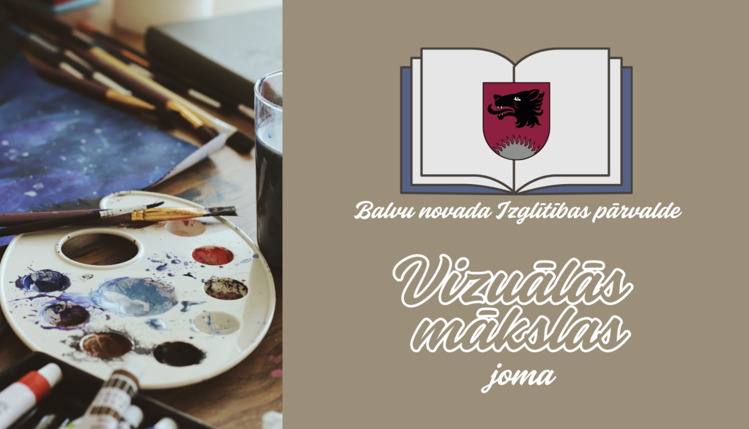 Vizuālās mākslas jomas vizuālais materiāls